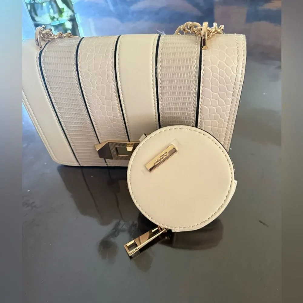 Aldo Metallic Gold Clutch